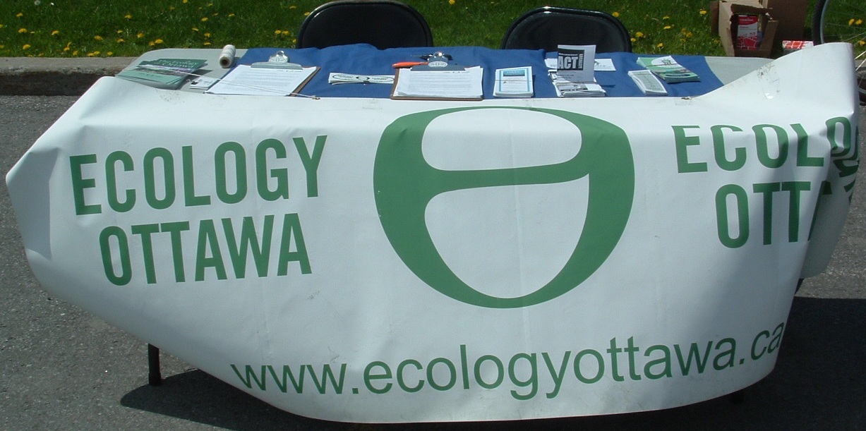 Ecology Ottawa banner and table